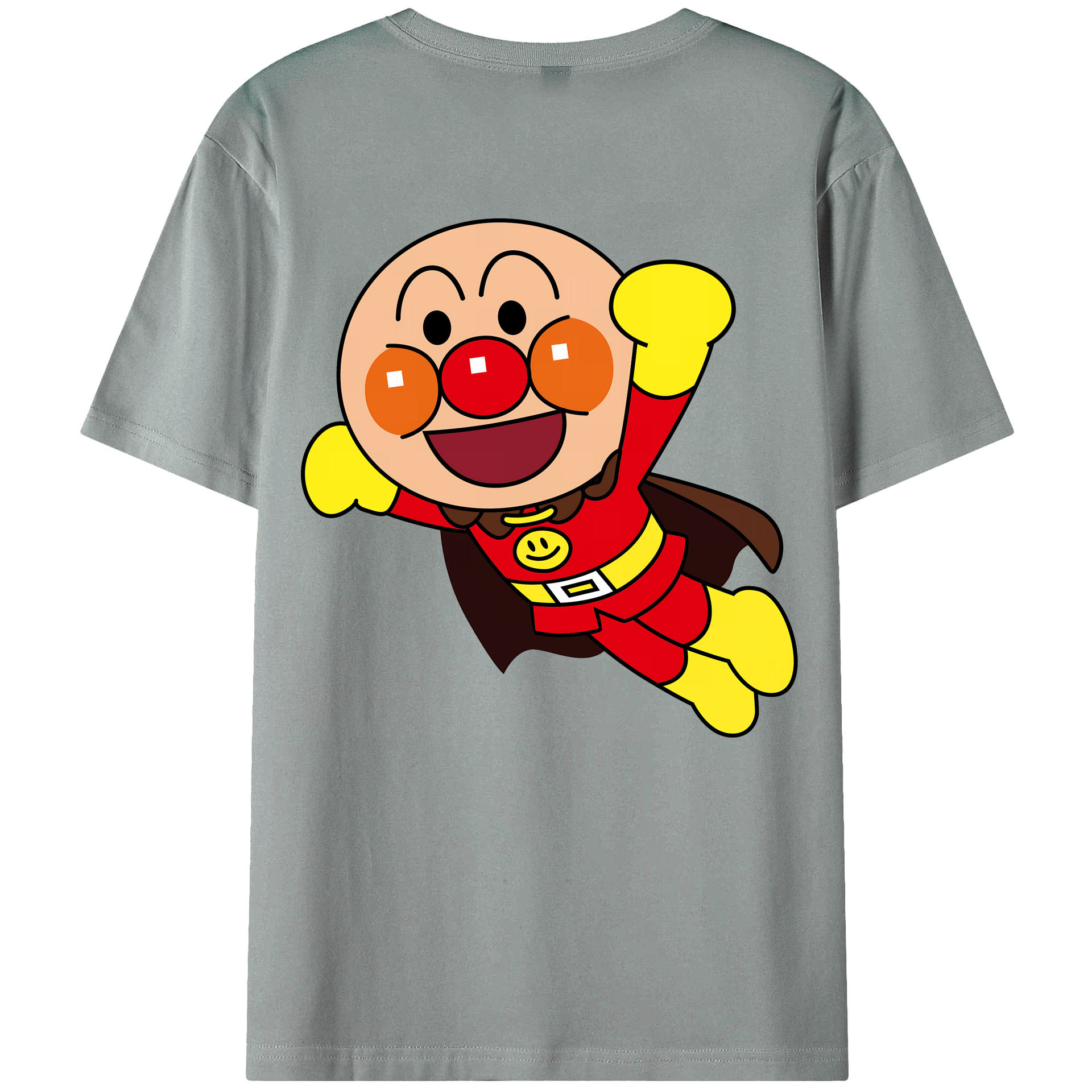 （画像用） アンパンマン Anpanman 綿100％ メンズ半袖Tシャツ（バックプリント） 通気性